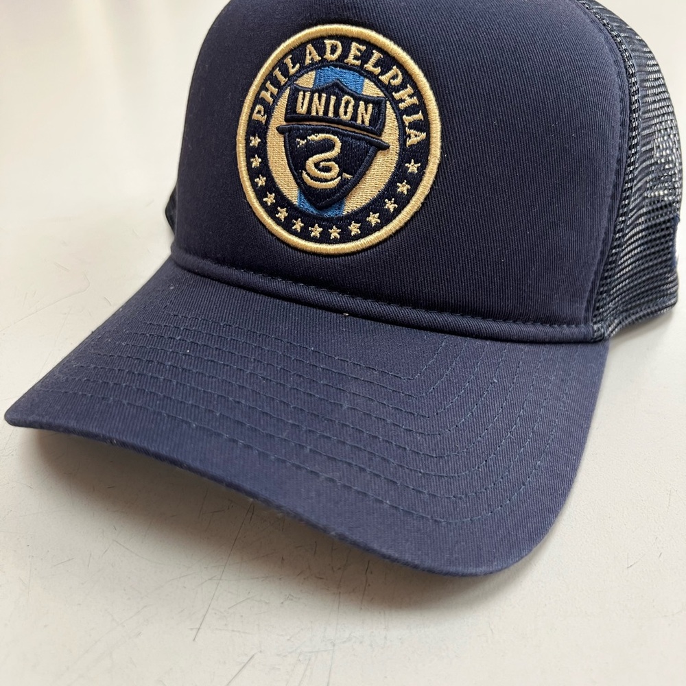 New Era Philadelphia Union Navy and Gold Trucker Hat